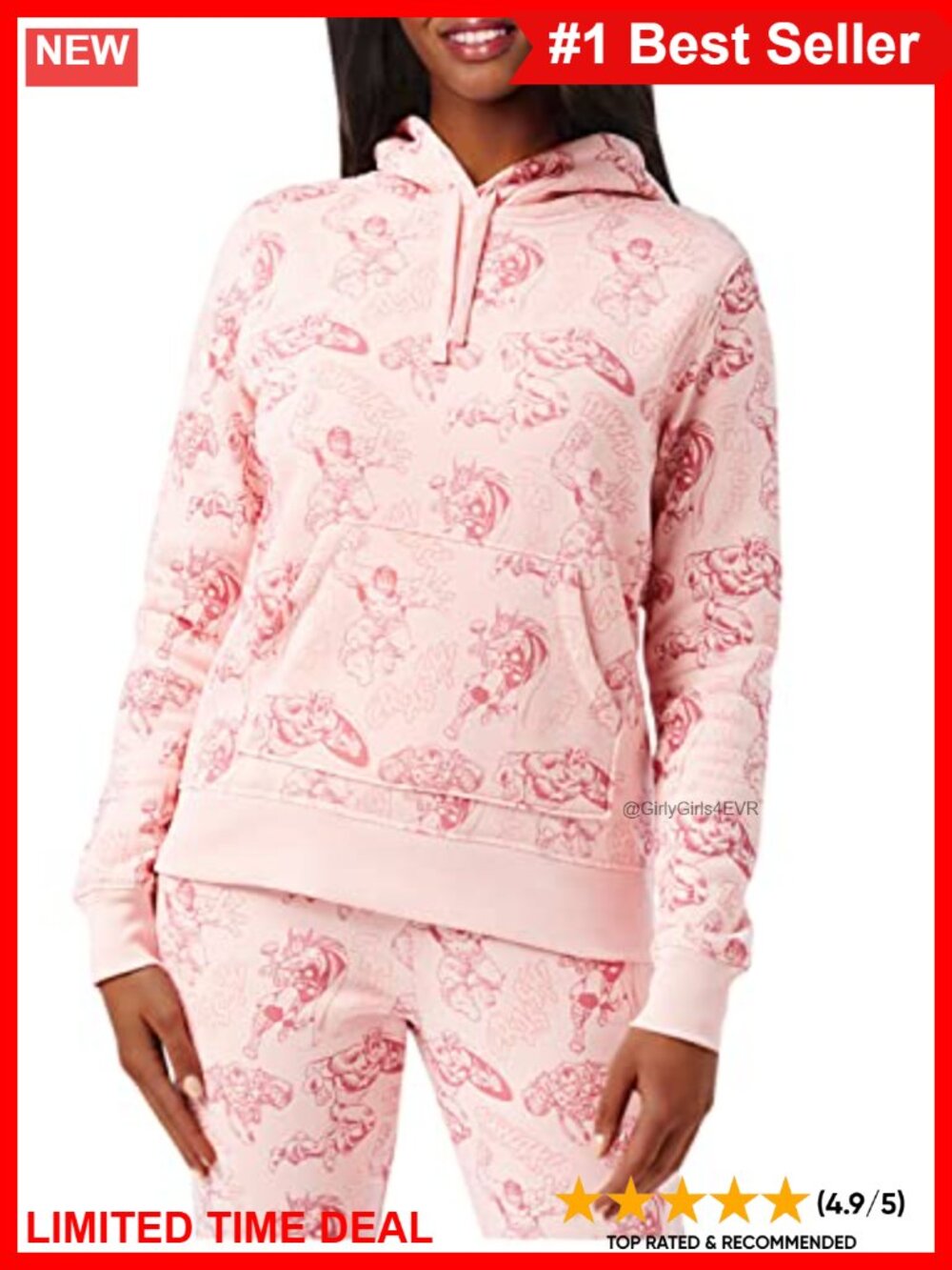 Disney Marvel Fleece Pullover Hoodie Sweatshirt Plus Size Women